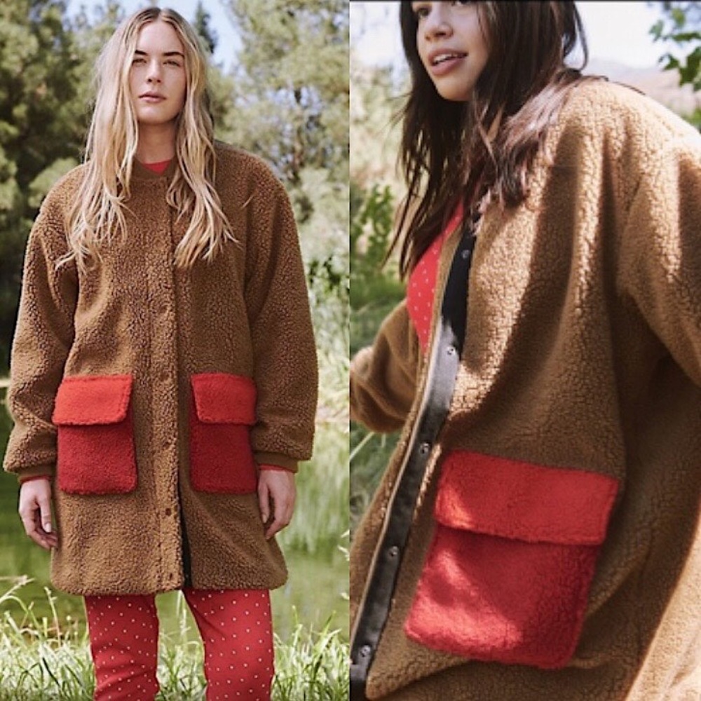 THE GREAT. x EDDIE BAUER SHERPA POCKET COAT